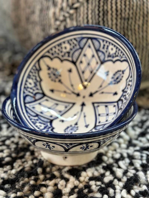 Safi schaal blauw wit