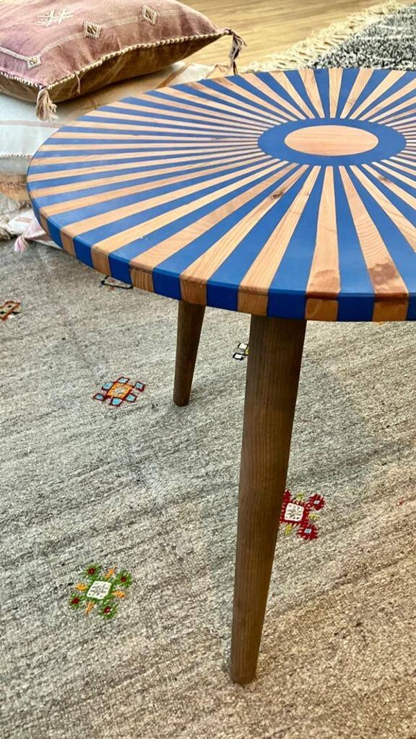 Bijzettafel van walnoothout