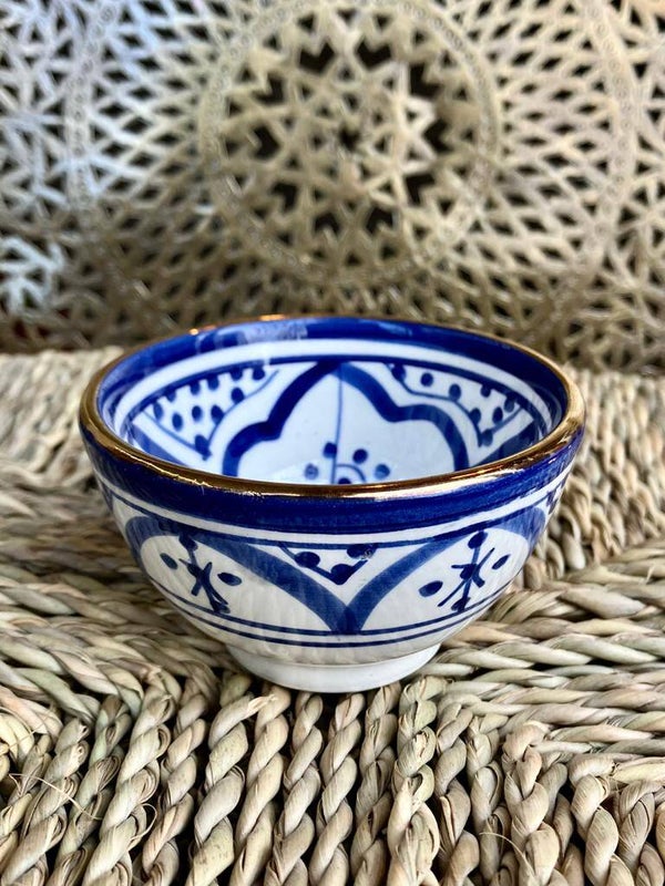 Chabi Chic kommetje blauw/wit