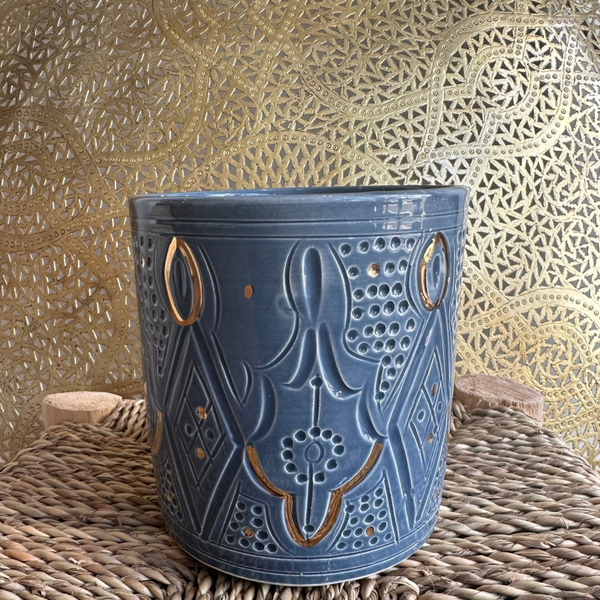 Chabi chic vaas blauw