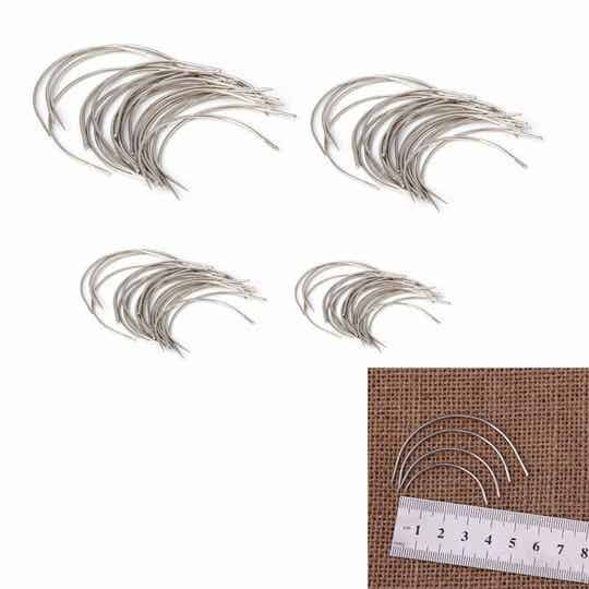 kromme naalden diverse afmetingen