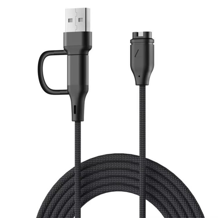 2-in-1 Ladekabel für Garmin Smartwatches – USB-A & USB-C