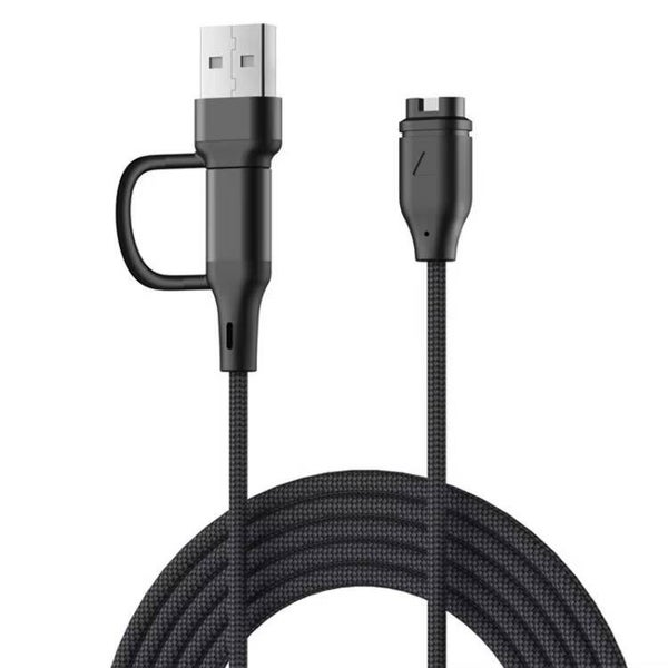2-in-1 Ladekabel für Garmin Smartwatches – USB-A & USB-C