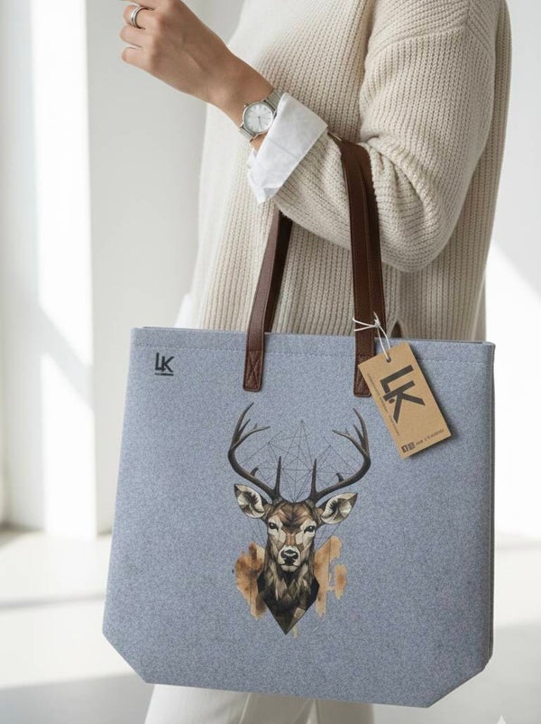 Filztasche Hirschkopf