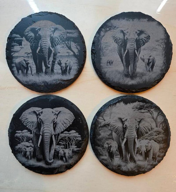 Dessous de verre Eléphants