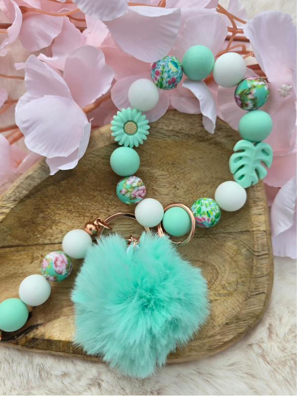 Armband sleutelhanger mint