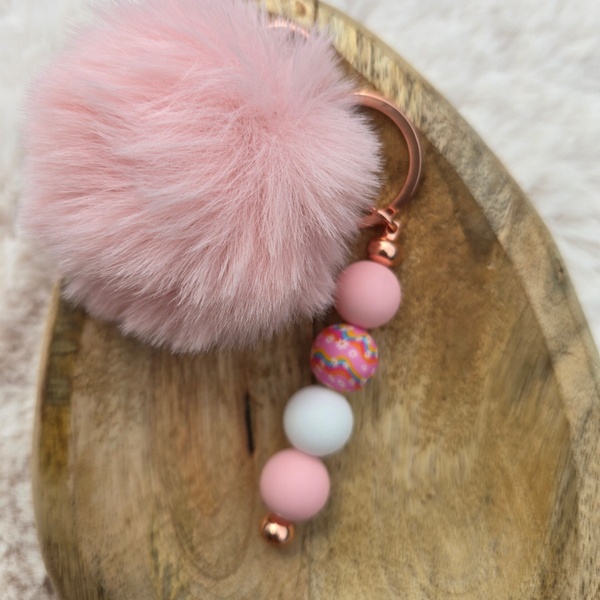 Sleutelhanger roze