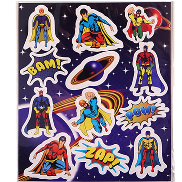 Superheld stickervel