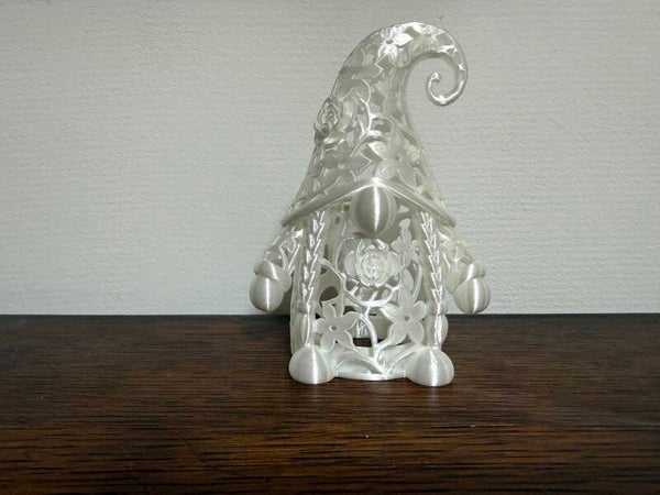 Witte kerstgnome