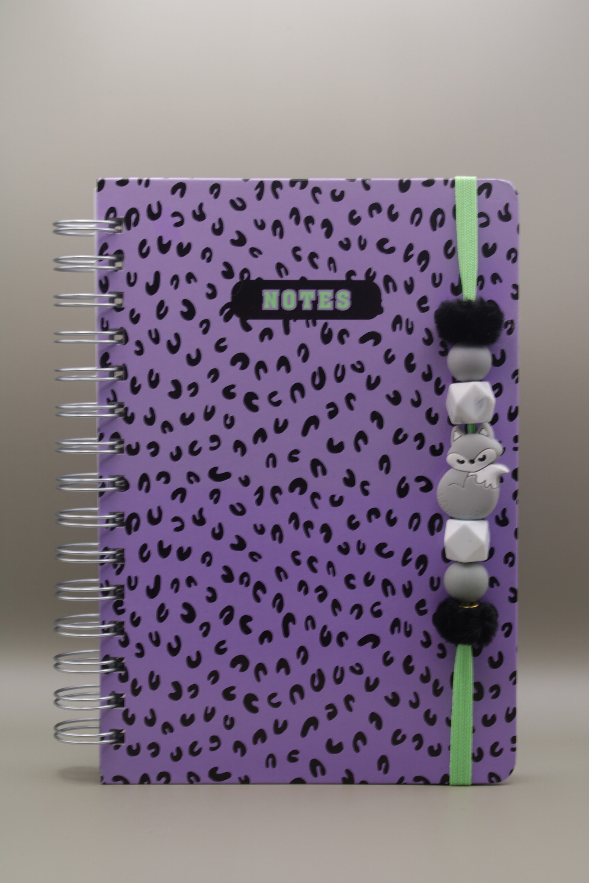 Notitie boekje met siliconen kralen