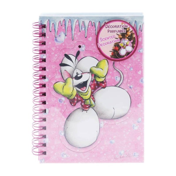 Diddl notitieboek A6 met kerstdecoratie hanger