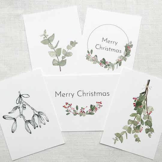 Set Christmas kaarten