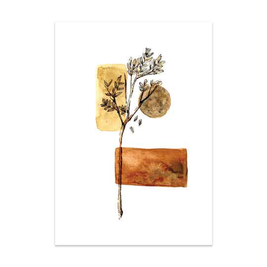 Watercolour Collage kaart