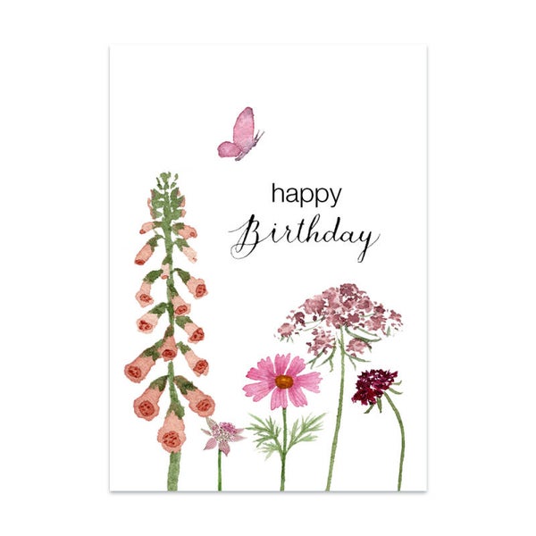 10073 Summer Favourites Pink happy Birthday kaart