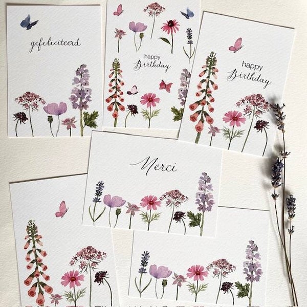 Set verschillende Summer Favourites kaarten