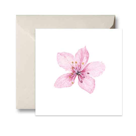 Sakura Flower dubbele kaart