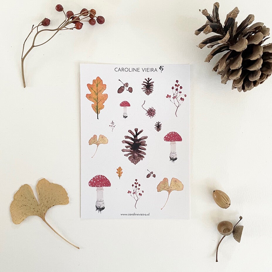 Stickervel Herfst • Autumn Treasures