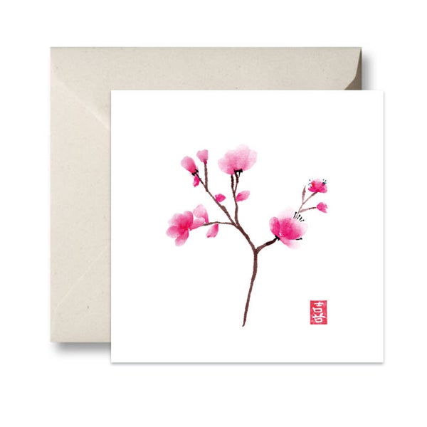 Sakura Love dubbele kaart