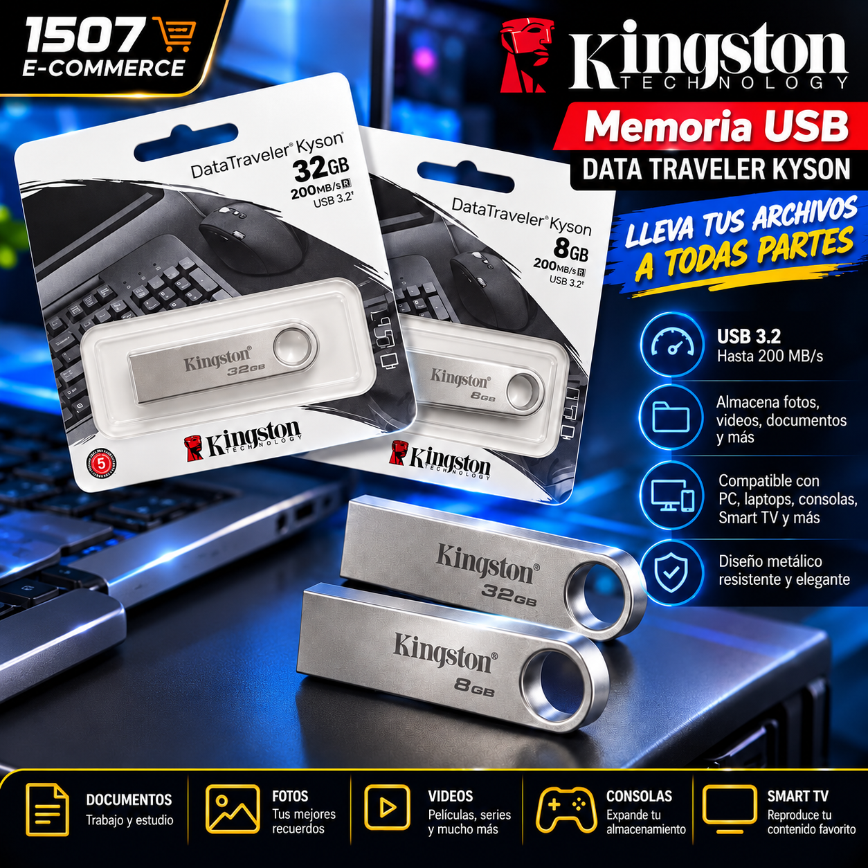 Memoria USB 8GB