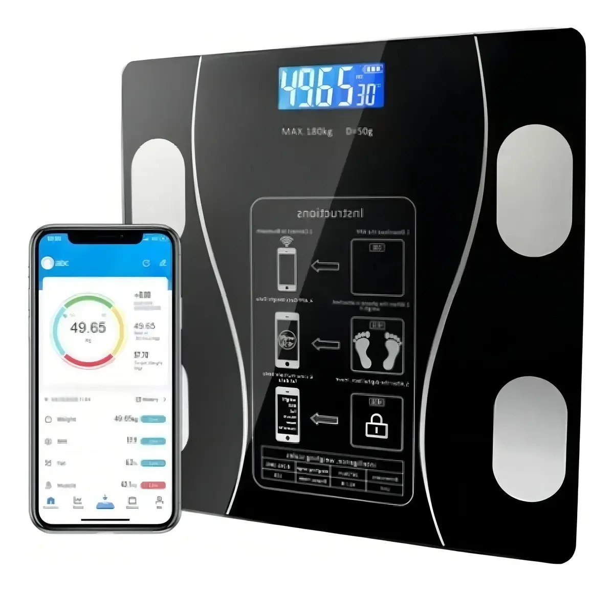 ⚖️📱 Báscula Digital Inteligente Bluetooth