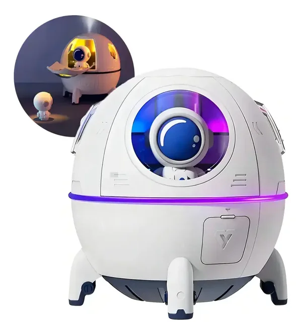 🚀💧 Humidificador Astronauta LED