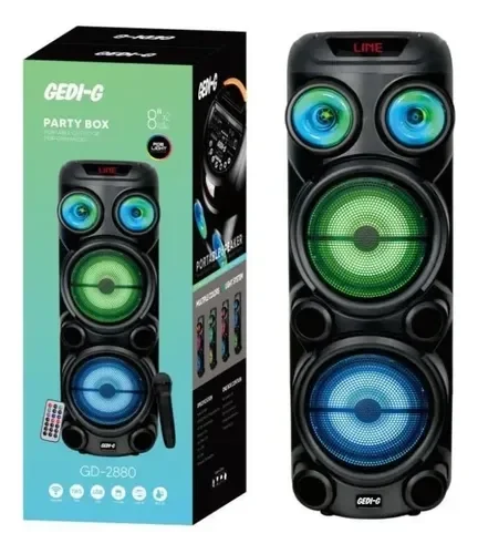 🔊 Parlante Party Box GEDI-G GD-2880