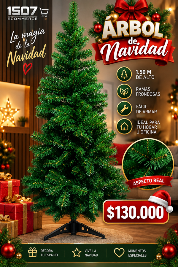🎄 Árbol de Navidad de 1.50 m