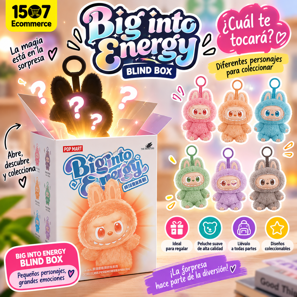 ✨ Big into Energy – Mini Peluche Labubu