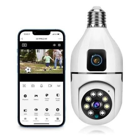 Cámara de Seguridad Doble Lente Wifi – Máxima Cobertura 360°