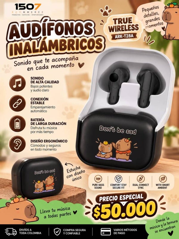 Audífonos Inalámbricos True Wireless ARK-T28A