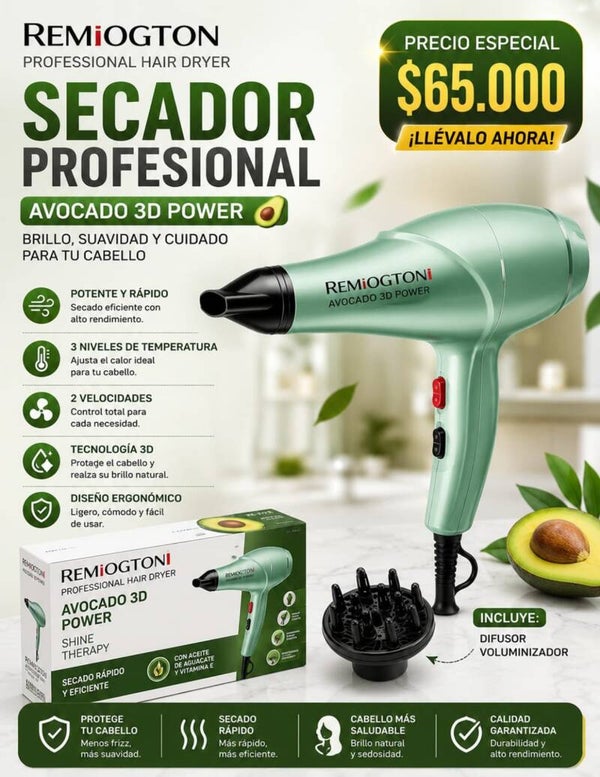 Secador de Cabello Profesional Remiogton