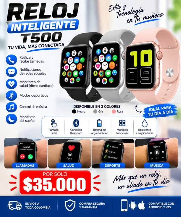Reloj Inteligente T500
