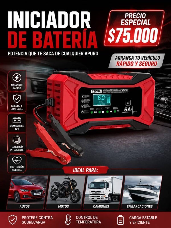 cargador y un iniciador de bateria