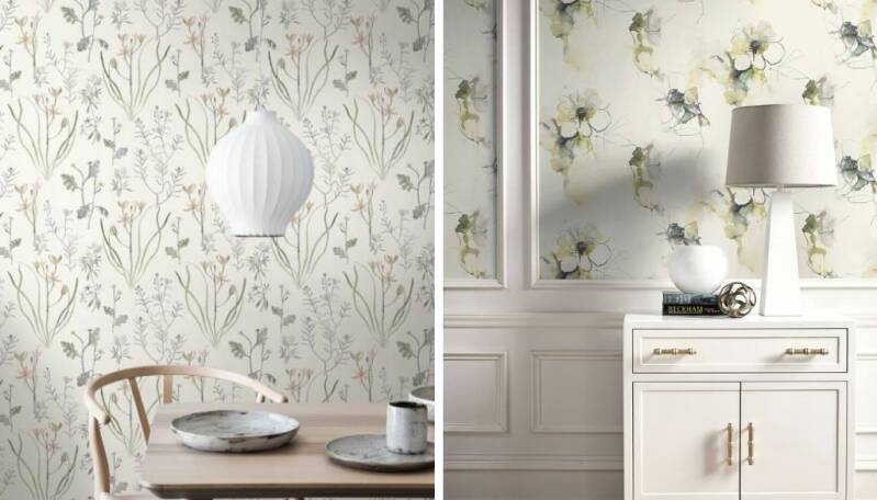 greay and white wallpaper