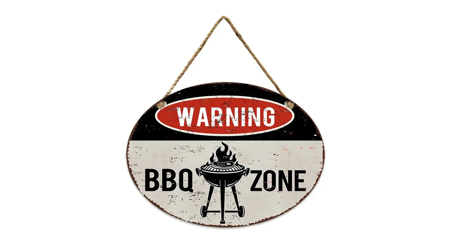Wall Hanger Metal BBQ Zone