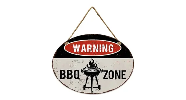 Wall Hanger Metal BBQ Zone