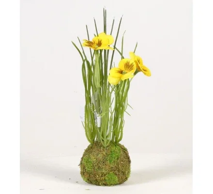 Mosbal met Viooltjes Geel