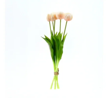 Real Touch Tulip Peony Champagne
