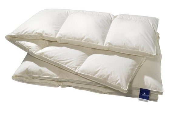 Billerbeck Daunendecke Classic , 140 x 200 , Modell : CATALINA 312 - Kassette IV - extra warm - 5 Wärmepunkte