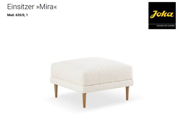 Joka Mira Sitzhocker mittelbreit , Stoffgruppe 66 , Modell 635/0