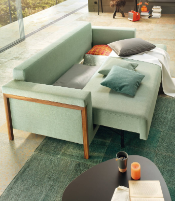 Joka Doppelliege Time , Modell 380/3 mit Rückenlehnkissen