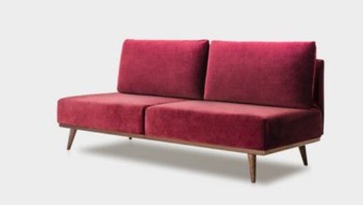 Joka Tosca 2 - Sitzer Couch , Modell 2770/31 inkl. Rückenlehnkissen , Außenmaß 166 cm x 83 cm