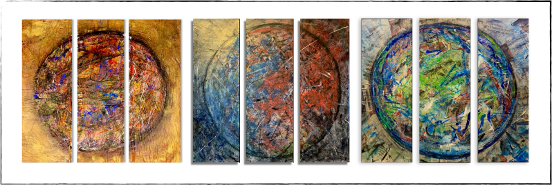 Peinture de l'artiste belge Patrice Walter Biarent, connu sous le nom de Walter.B  "METAMORPHOSES"