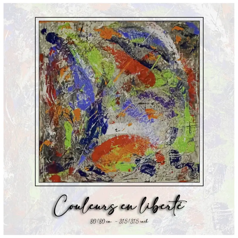 Peinture de l'artiste belge Patrice Walter Biarent, connu sous le nom de Walter.B 