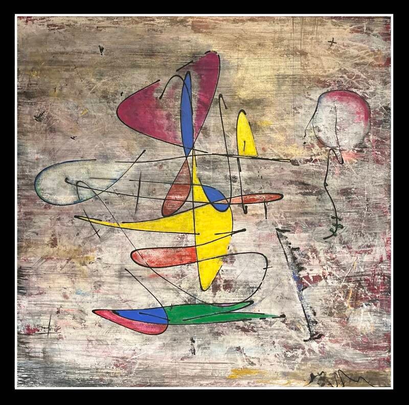 Peinture de l'artiste belge Patrice Walter Biarent, connu sous le nom de Walter.B 