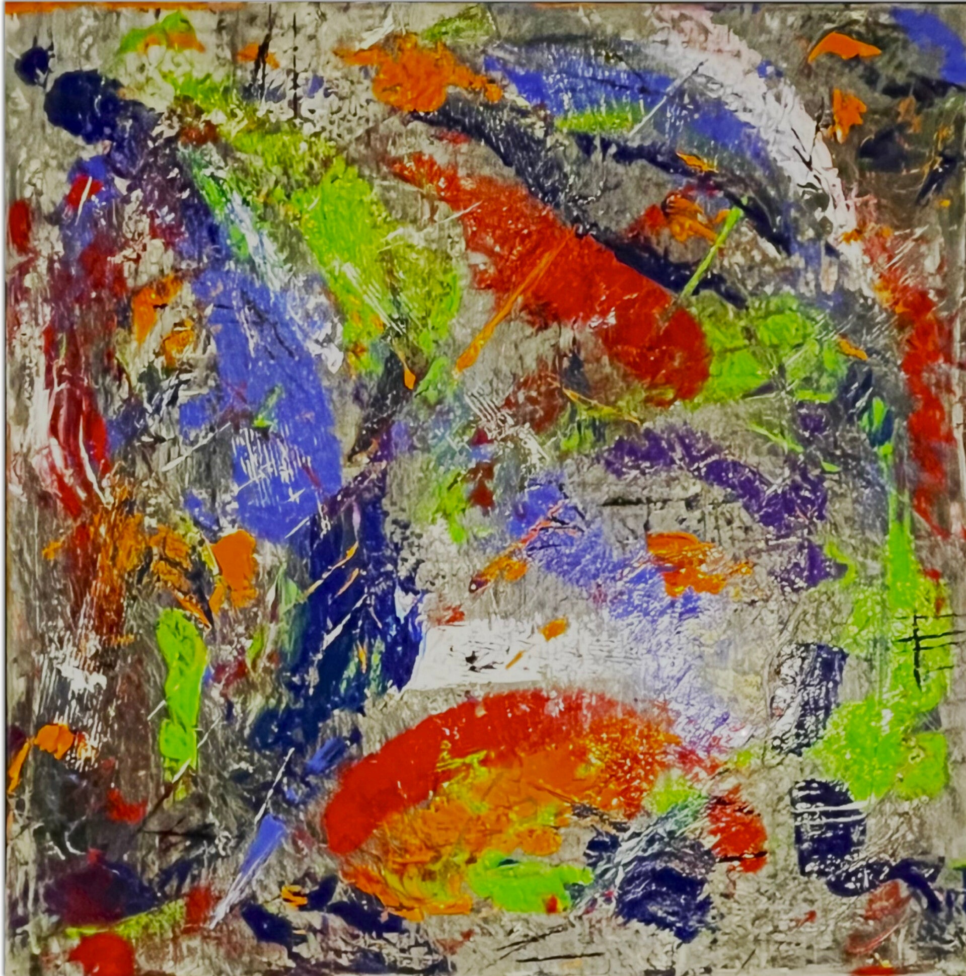 Peinture de l'artiste belge Patrice Walter Biarent, connu sous le nom de Walter.B 