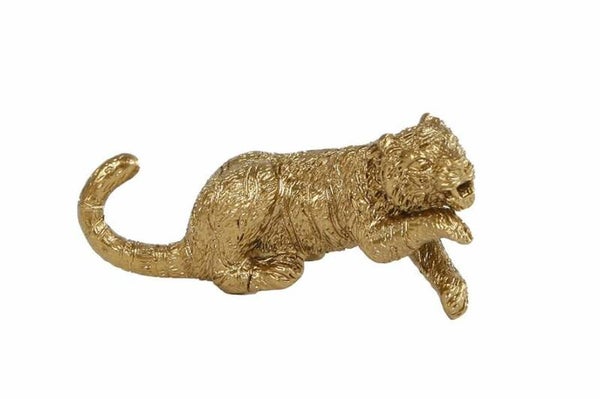 Beeldje tijger goud klein