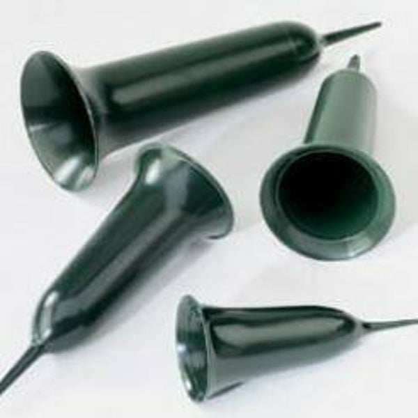 Grafvaas plastic groen 32cm