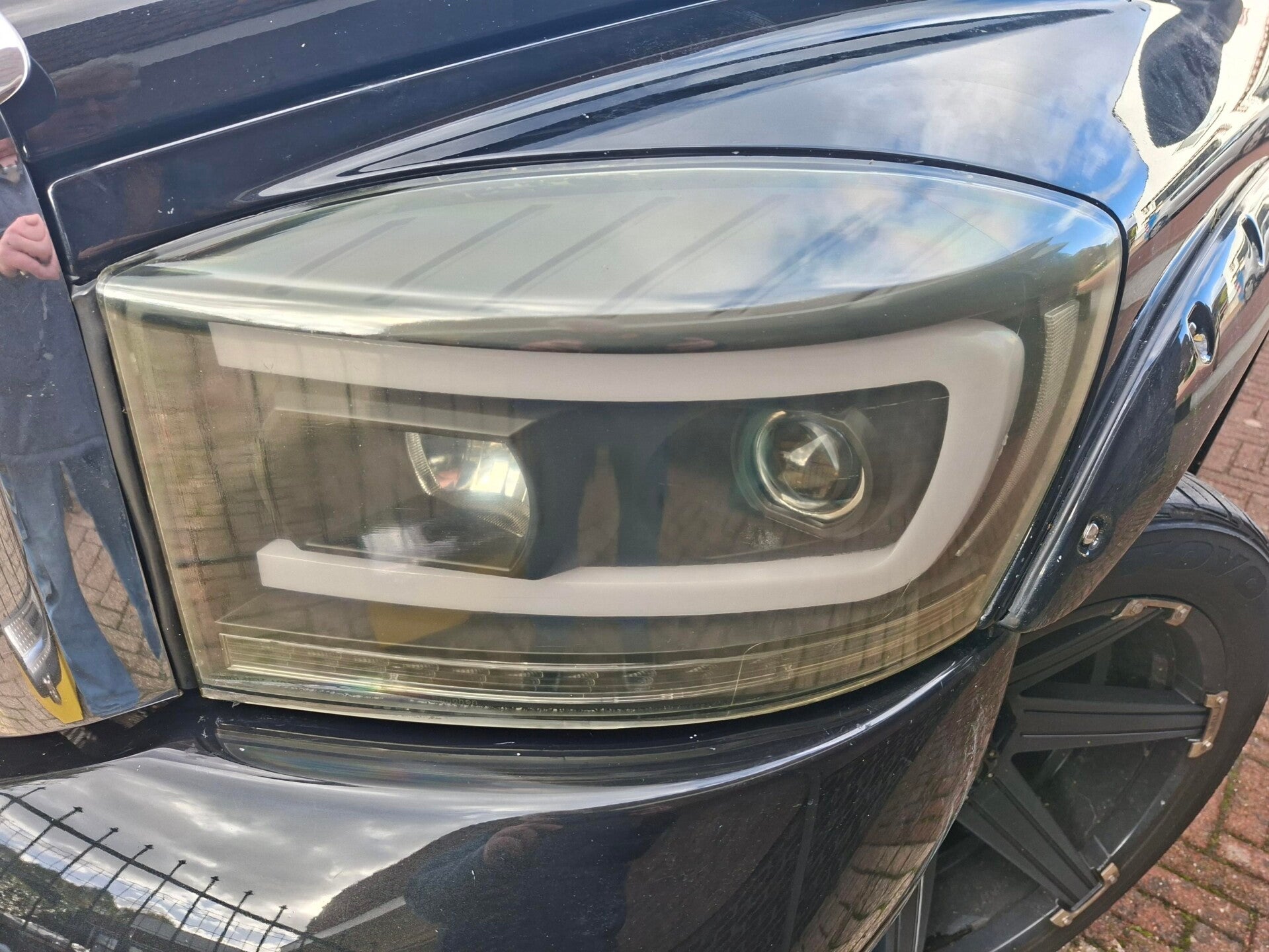 heldere koplamp Dodge ram