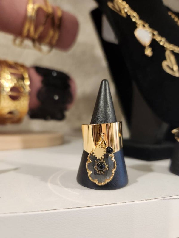 Bague pampille fleur